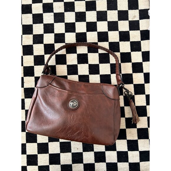 Vintage Bueno Brown Leather Purse - Picture 1 of 7